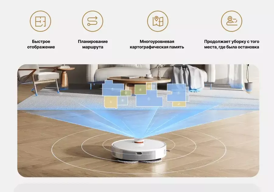 Робот-пылесос Xiaomi Robot Vacuum S40 Pro (OV71GL) (BHR089REU) - фото 10 Робот-пылесос Xiaomi Robot Vacuum S40 Pro (OV71GL) (BHR089REU) - фото 10