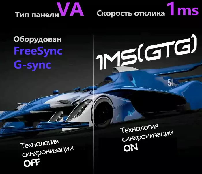 Игровой монитор CHIGO Display 24" IPS 1080P (240Hz) (C24-F240B1) - фото 3 Игровой монитор CHIGO Display 24" IPS 1080P (240Hz) (C24-F240B1) - фото 3