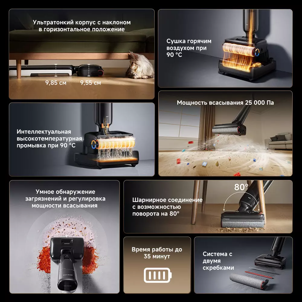 Моющий пылесос Xiaomi Dreame G12 Pro Wet and Dry Vacuum - фото 2 Моющий пылесос Xiaomi Dreame G12 Pro Wet and Dry Vacuum - фото 2