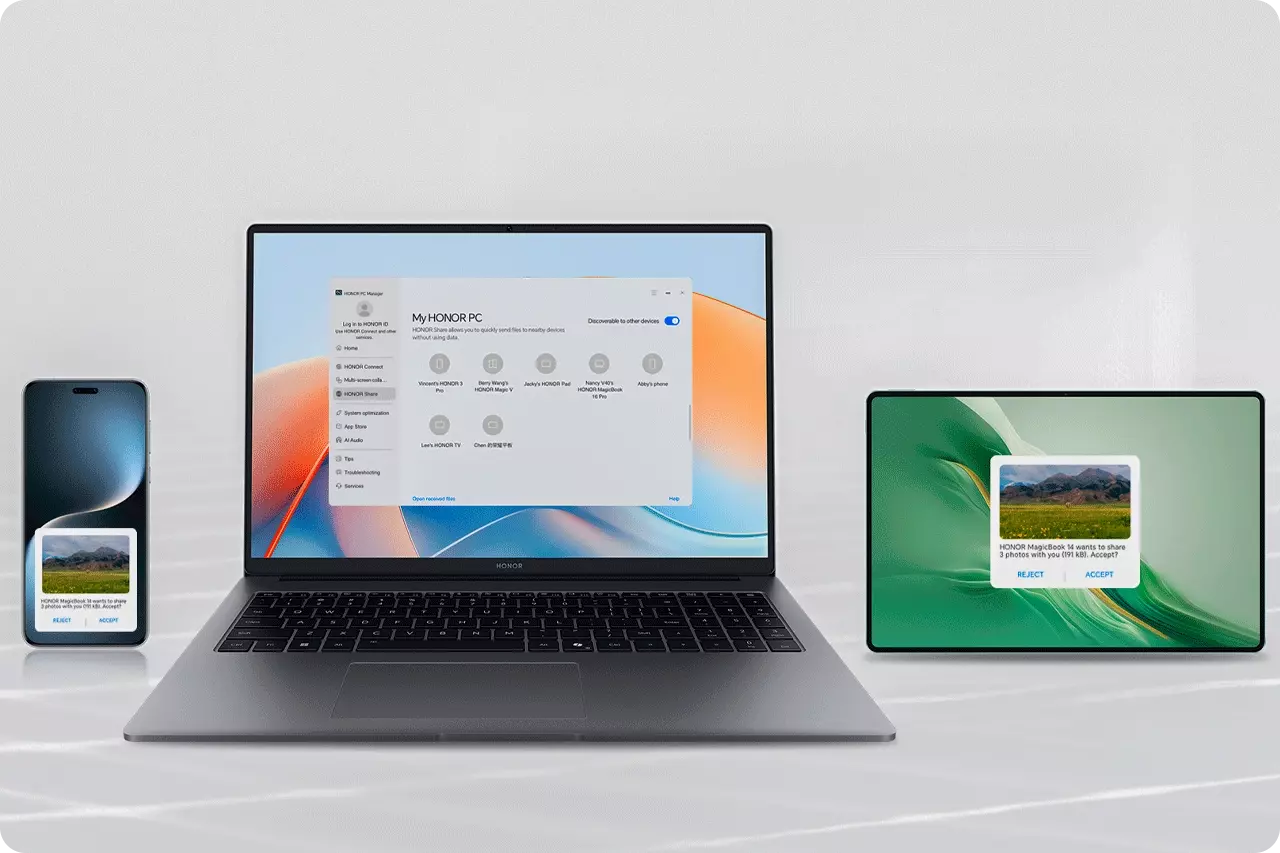 Ноутбук Honor MagicBook X14 Plus 2025 Core 5 220H 16/1T 2.8K 120HZ (5301ALYB) - фото 6