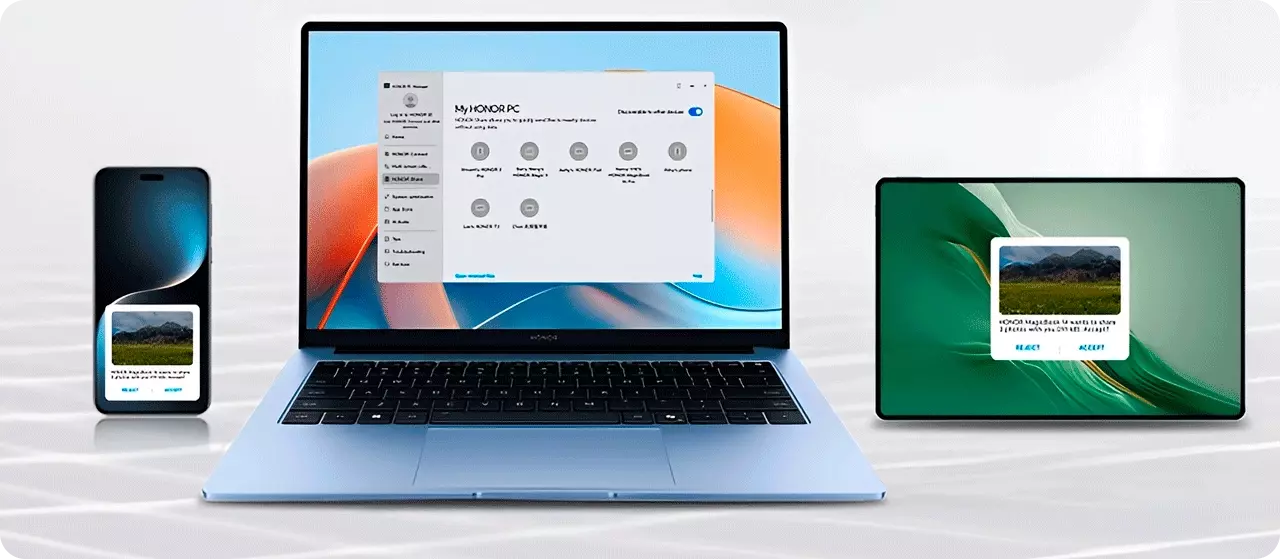Ноутбук Honor MagicBook X14 Plus 2025 Core 5 220H 32/1T 2.8K 120HZ (5301ALXY) - фото 9