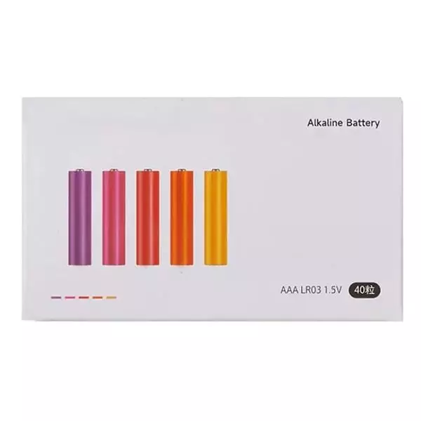 Купить Батарейки Xiaomi CUKTECH LR03 тип AAA 40 шт. AA740 (цветные) - фото 1 Купить Батарейки Xiaomi CUKTECH LR03 тип AAA 40 шт. AA740 (цветные) - фото 1