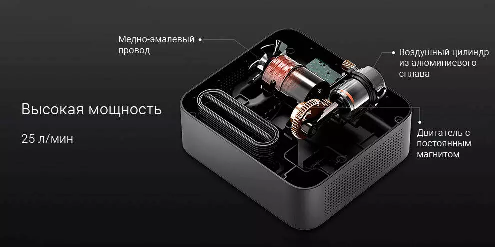 Автомобильный компрессор 70mai Air Compressor Lite (Midrive TP03) - фото 3 Автомобильный компрессор 70mai Air Compressor Lite (Midrive TP03) - фото 3