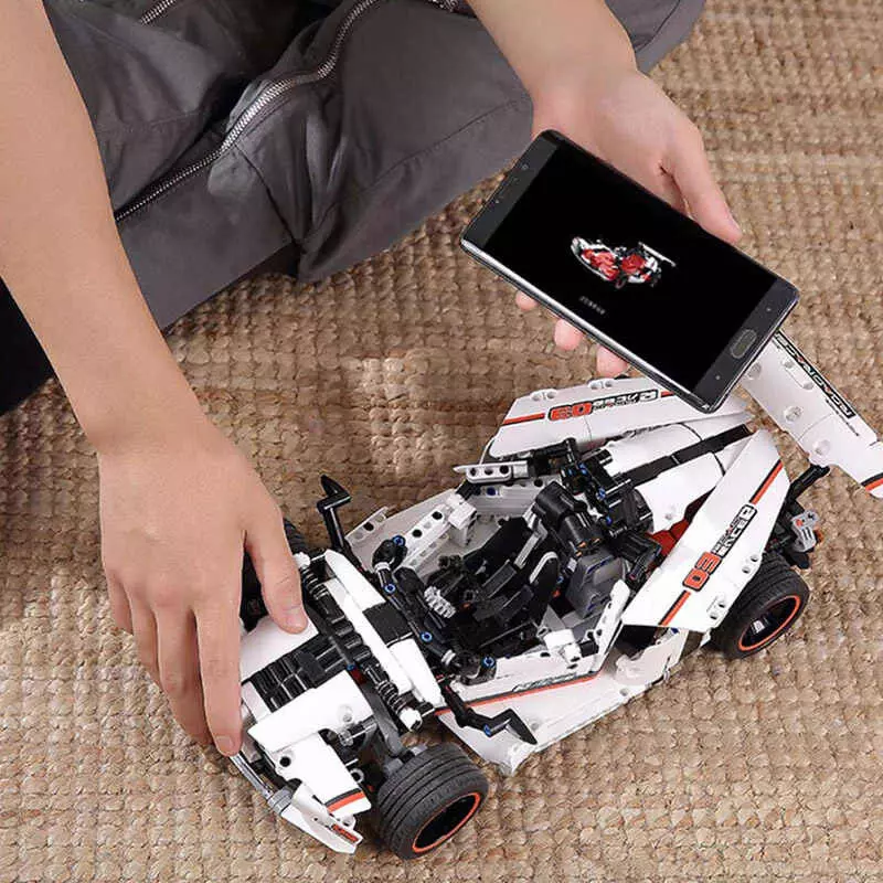 Конструктор электромеханический Xiaomi MITU Smart Building Blocks Road Racing (GLSC01IQI) - фото 3