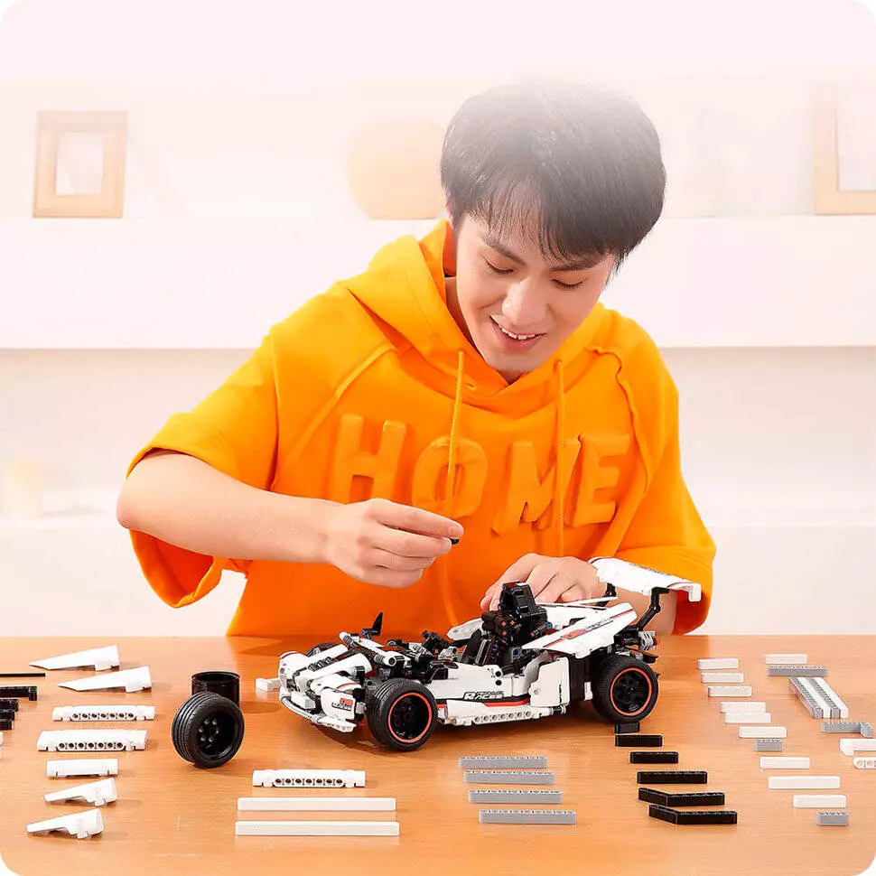 Конструктор электромеханический Xiaomi MITU Smart Building Blocks Road Racing (GLSC01IQI) - фото 7