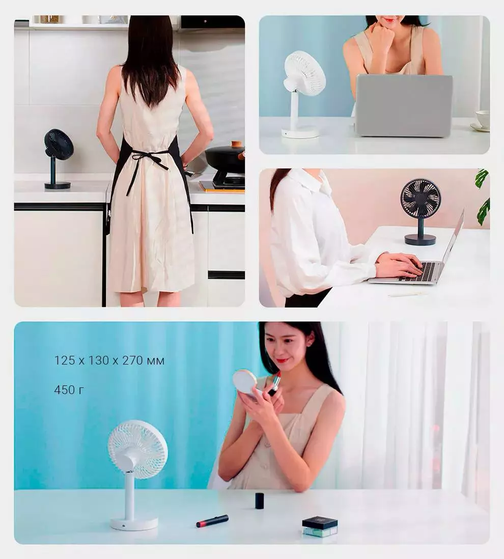 Настольный вентилятор Xiaomi JIPIN Desktop Fan JP-F01 - фото 6 Настольный вентилятор Xiaomi JIPIN Desktop Fan JP-F01 - фото 6