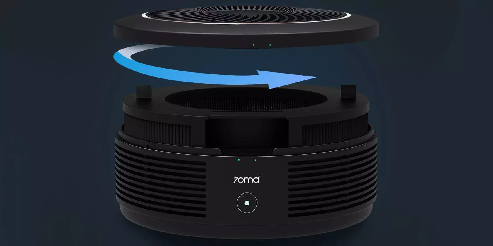 Автомобильный очиститель воздуха Xiaomi 70Mai Car Air Purifier Pro (Midrive AC02) - фото 3