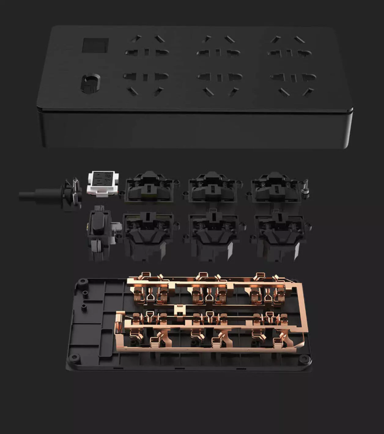 Удлинитель Xiaomi Aigo Power Strip (TC0601) 1.8 м - фото 3 Удлинитель Xiaomi Aigo Power Strip (TC0601) 1.8 м - фото 3
