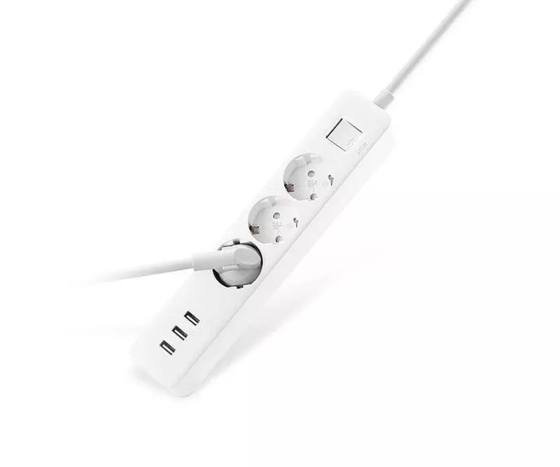 Удлинитель Xiaomi Power Strip 3 (XMCXB04QM) 1.4 м - фото 3 Удлинитель Xiaomi Power Strip 3 (XMCXB04QM) 1.4 м - фото 3