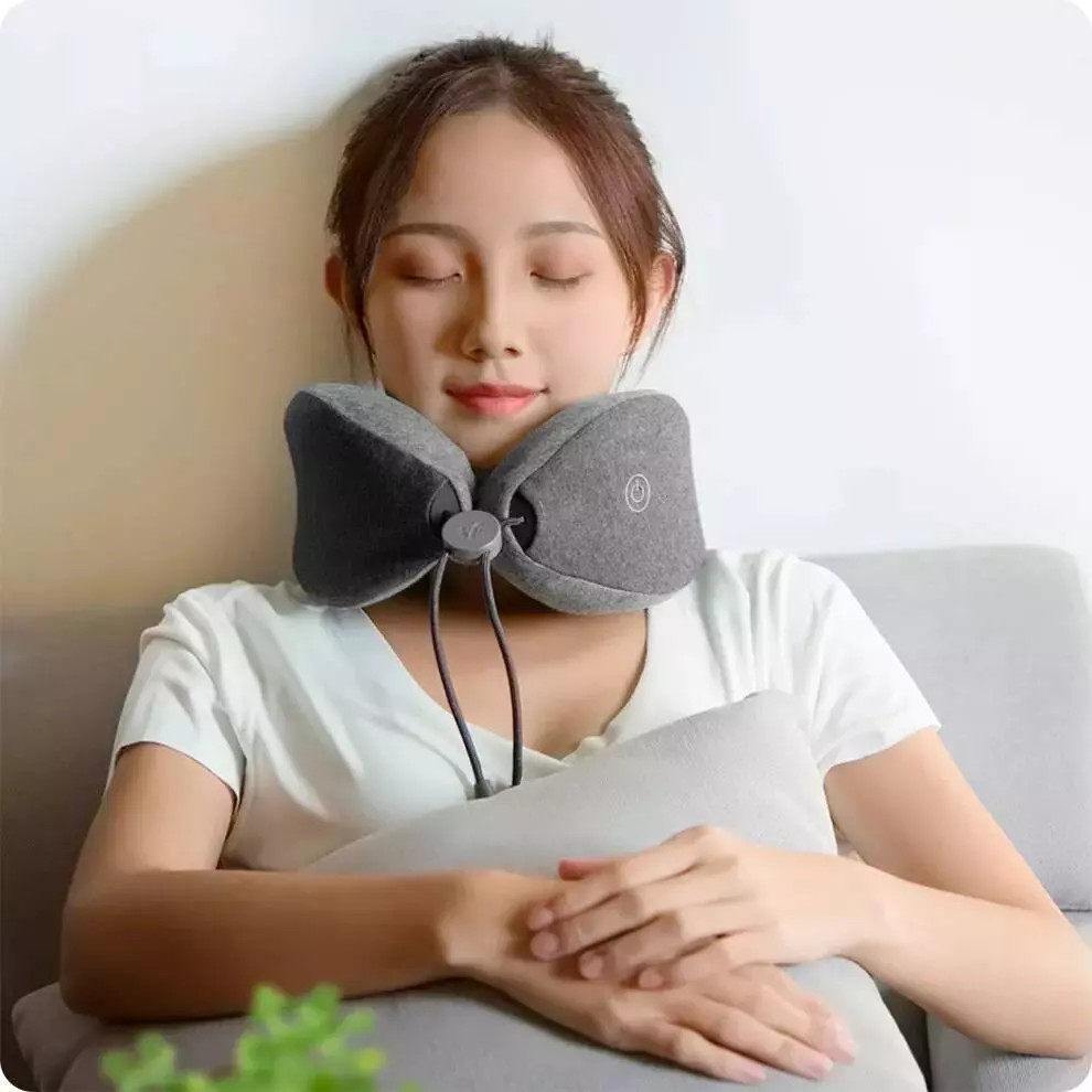 Массажная подушка дорожная LeFan Massage Sleep Neck Pillow - фото 2