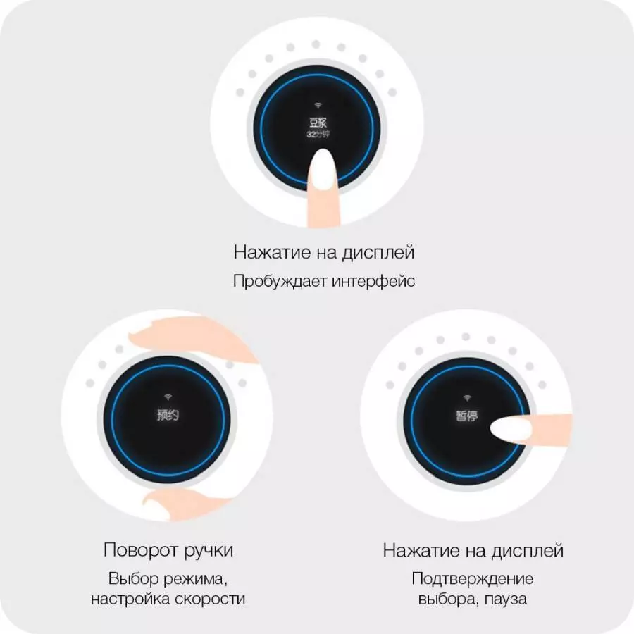 Стационарный блендер Xiaomi Mijia Broken Wall Cooking Machine MJPBJ01YM - фото 4 Стационарный блендер Xiaomi Mijia Broken Wall Cooking Machine MJPBJ01YM - фото 4