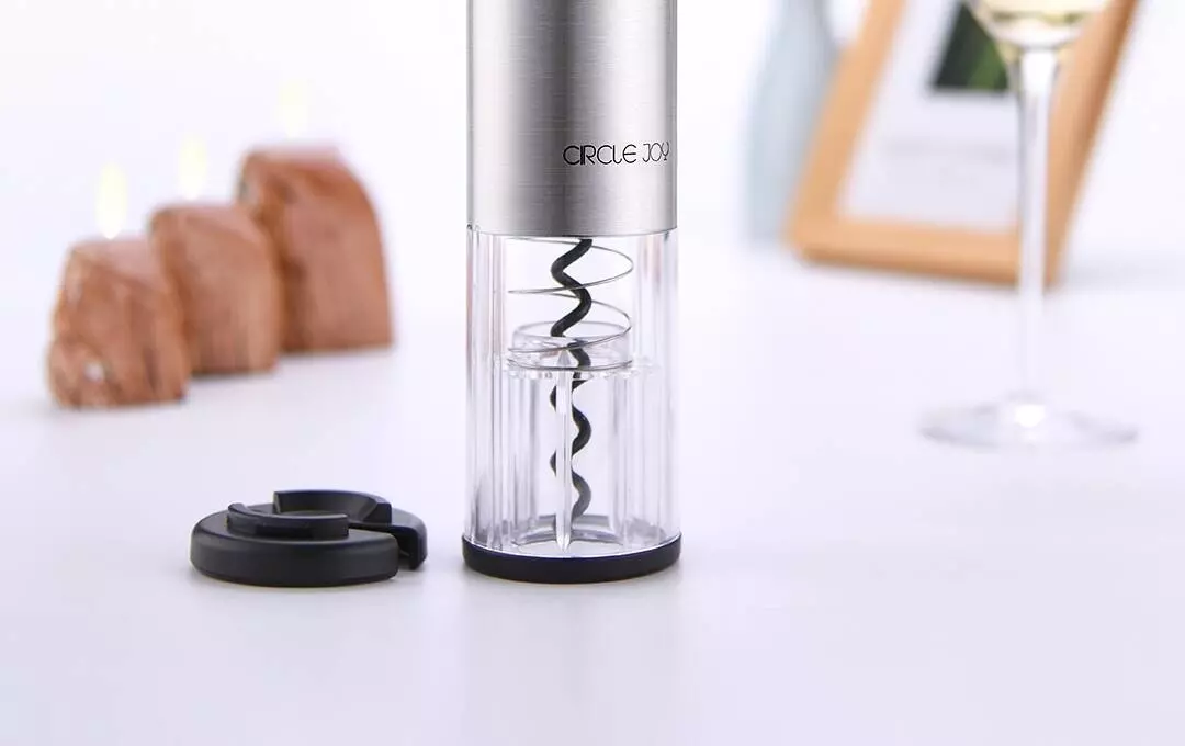 Штопор Circle Joy Round Stainless Steel Electric Wine Opener CJ-EKPQ01 - фото 3 Штопор Circle Joy Round Stainless Steel Electric Wine Opener CJ-EKPQ01 - фото 3