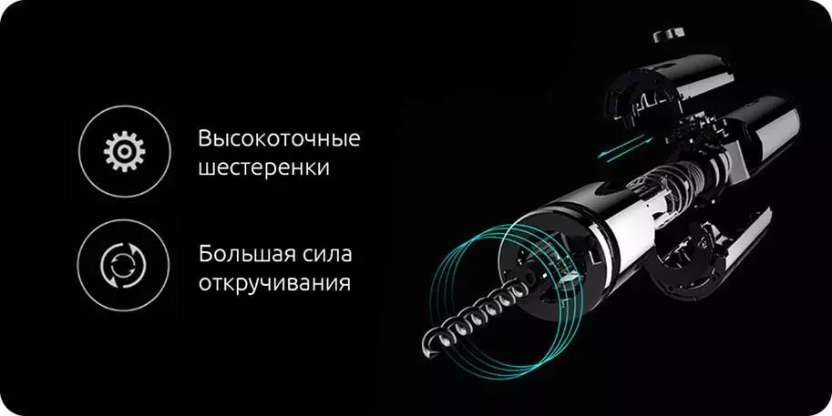 Штопор Huo Hou Electric Wine Bottle Opener HU0027 - фото 3 Штопор Huo Hou Electric Wine Bottle Opener HU0027 - фото 3