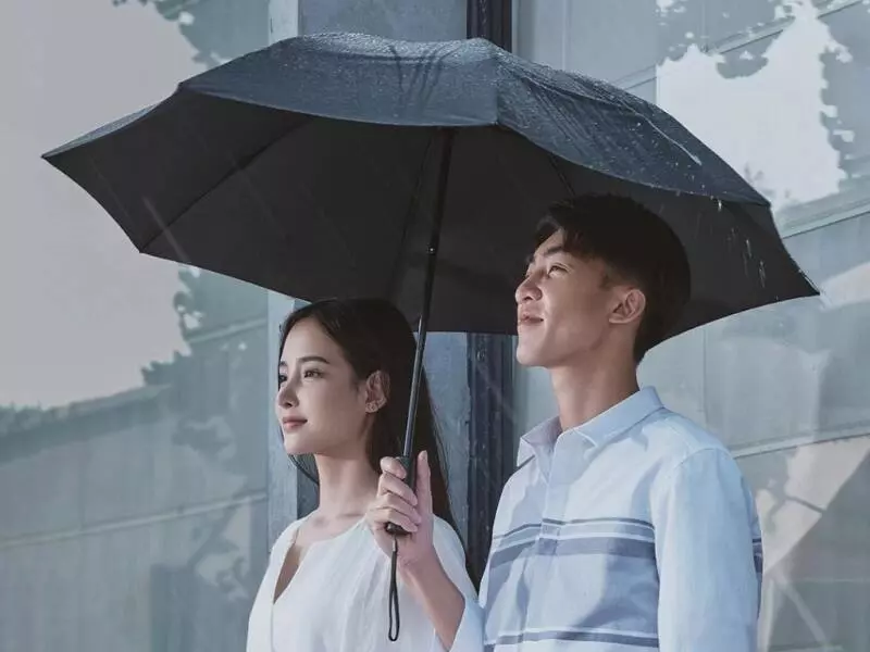 Зонт 90 Points с светодиодным фонариком Automatic Umbrella with LED Flashlight - фото 2