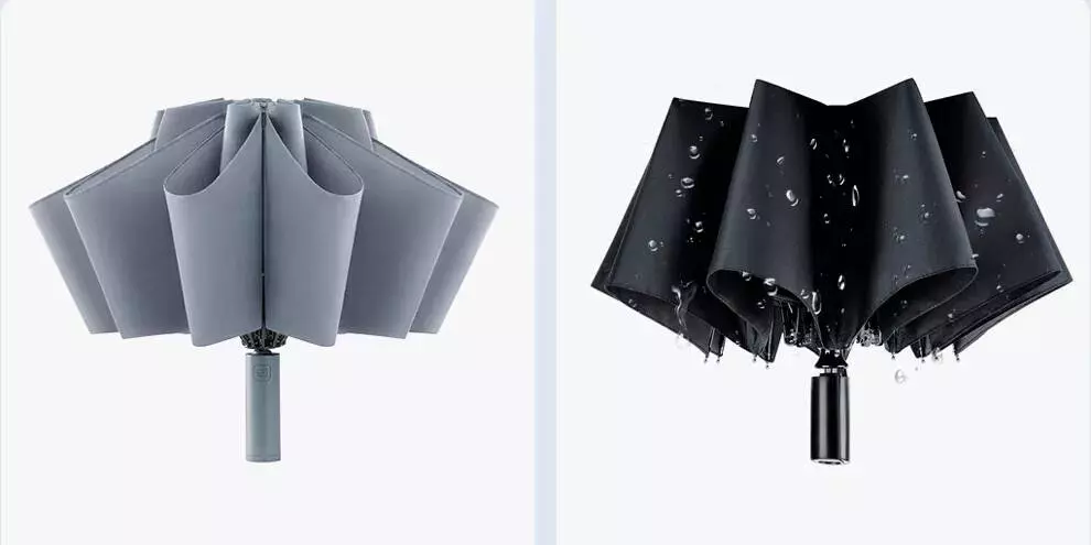 Зонт 90 Points с светодиодным фонариком Automatic Umbrella with LED Flashlight - фото 3