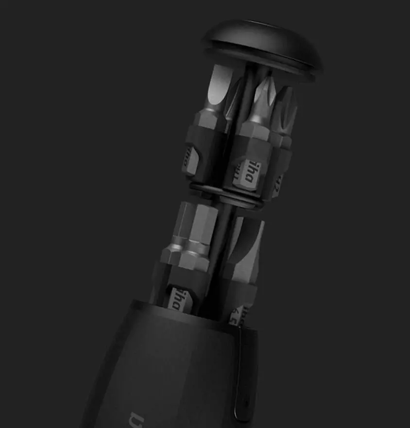 Отвёртка со сменными битами Xiaomi Mijia Wiha 8 in 1 Ratchet Screwdriver (10 предм.) - фото 3