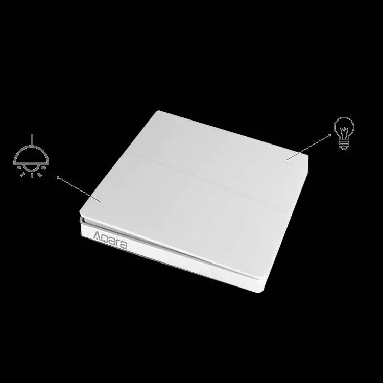 Выключатель беспроводной Aqara Wall Wireless Switch Double Key Edition (WXKG02LM) - фото 2