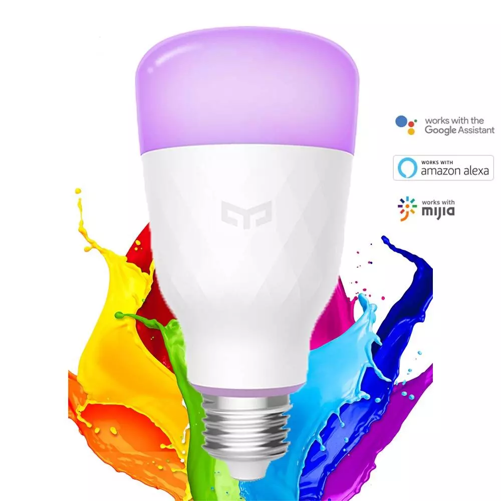 Лампа светодиодная Yeelight Smart LED Bulb Color E27 (YLDP06YL) 10Вт - фото 5 Лампа светодиодная Yeelight Smart LED Bulb Color E27 (YLDP06YL) 10Вт - фото 5