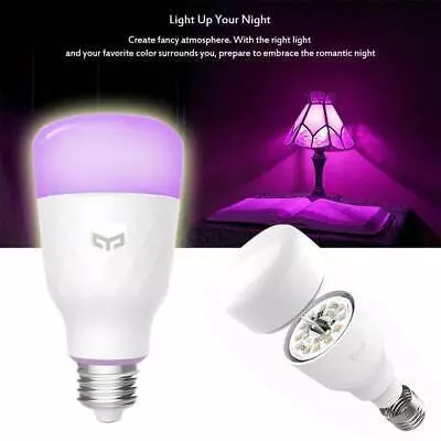 Лампа светодиодная Yeelight Smart LED Bulb Color E27 (YLDP06YL) 10Вт - фото 8 Лампа светодиодная Yeelight Smart LED Bulb Color E27 (YLDP06YL) 10Вт - фото 8