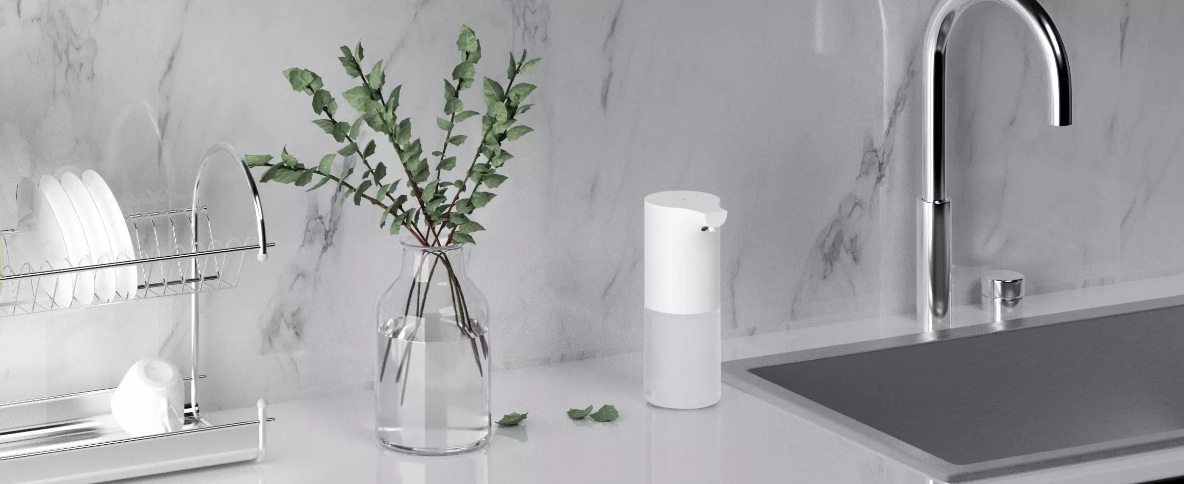 Дозатор мыла Xiaomi Mijia Automatic Foam Soap Dispenser - фото 10 Дозатор мыла Xiaomi Mijia Automatic Foam Soap Dispenser - фото 10