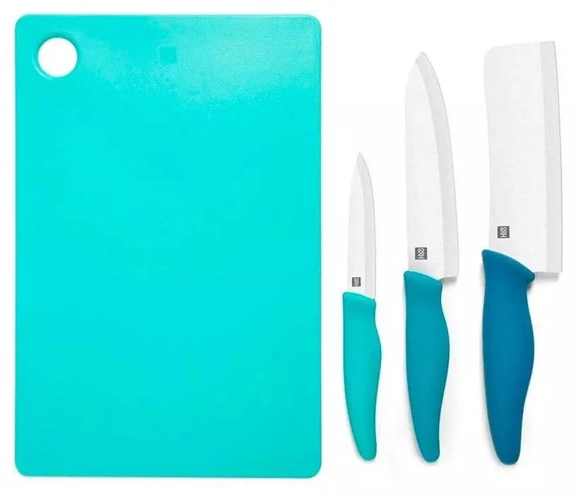 Набор Xiaomi Huohou Ceramic Knife Chopping Block Kit (3 ножа и доска) (HU0020) - фото 3 Набор Xiaomi Huohou Ceramic Knife Chopping Block Kit (3 ножа и доска) (HU0020) - фото 3