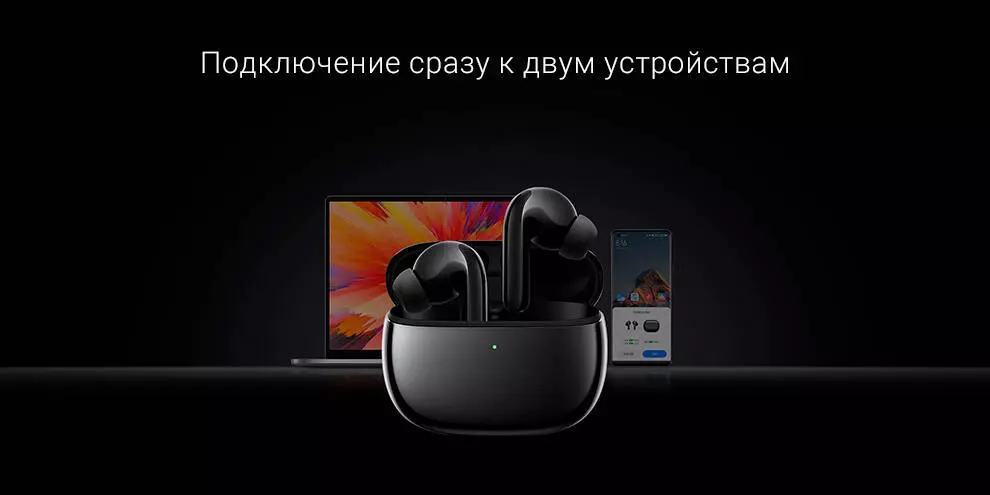 Беспроводные наушники с шумоподавлением Xiaomi FlipBuds Pro (TWSEJ20GT) - фото 8 Беспроводные наушники с шумоподавлением Xiaomi FlipBuds Pro (TWSEJ20GT) - фото 8