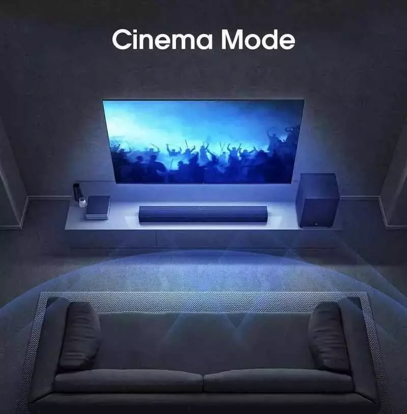 Саундбар Xiaomi Cinema Edition Ver. 2.0 2.1 34Вт+66Вт (MDZ-35-DA) - фото 4 Саундбар Xiaomi Cinema Edition Ver. 2.0 2.1 34Вт+66Вт (MDZ-35-DA) - фото 4