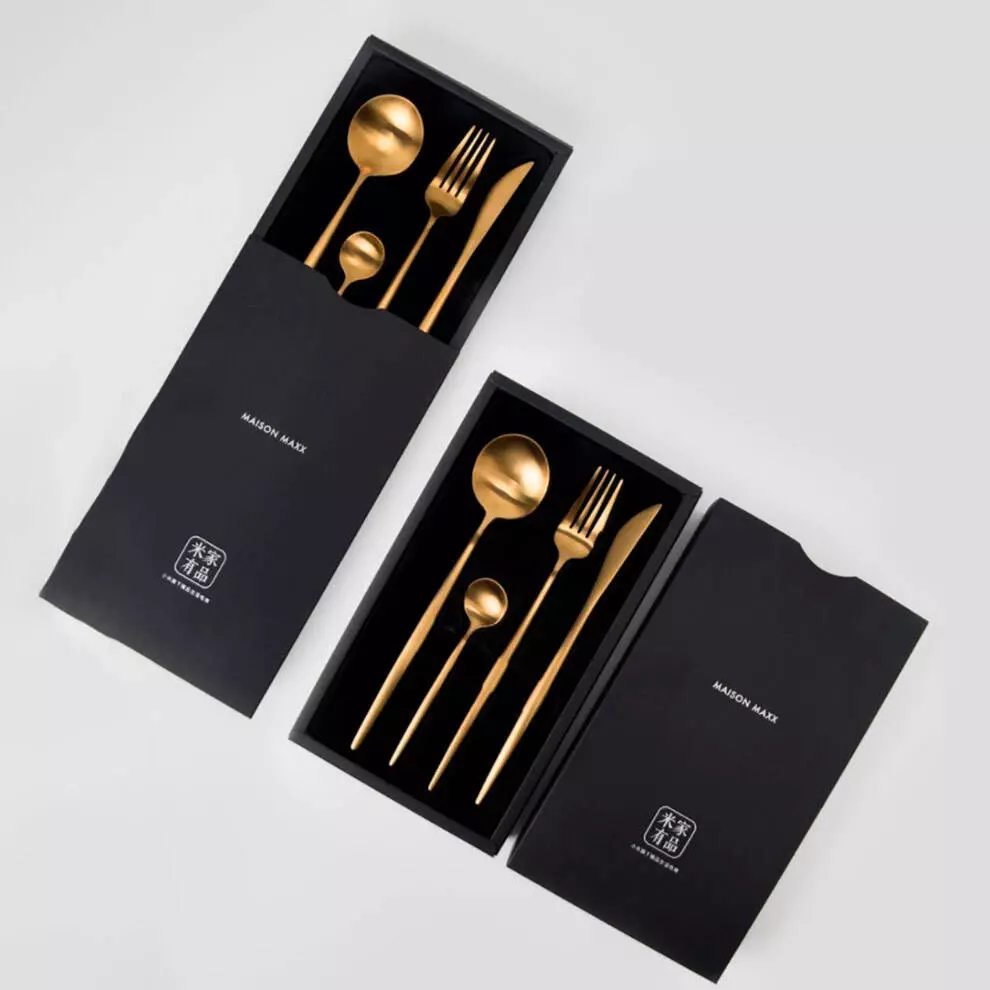 Набор столовых приборов Xiaomi Maison Maxx Stainless Steel Modern Flatware Set (4 предмета) - фото 9 Набор столовых приборов Xiaomi Maison Maxx Stainless Steel Modern Flatware Set (4 предмета) - фото 9