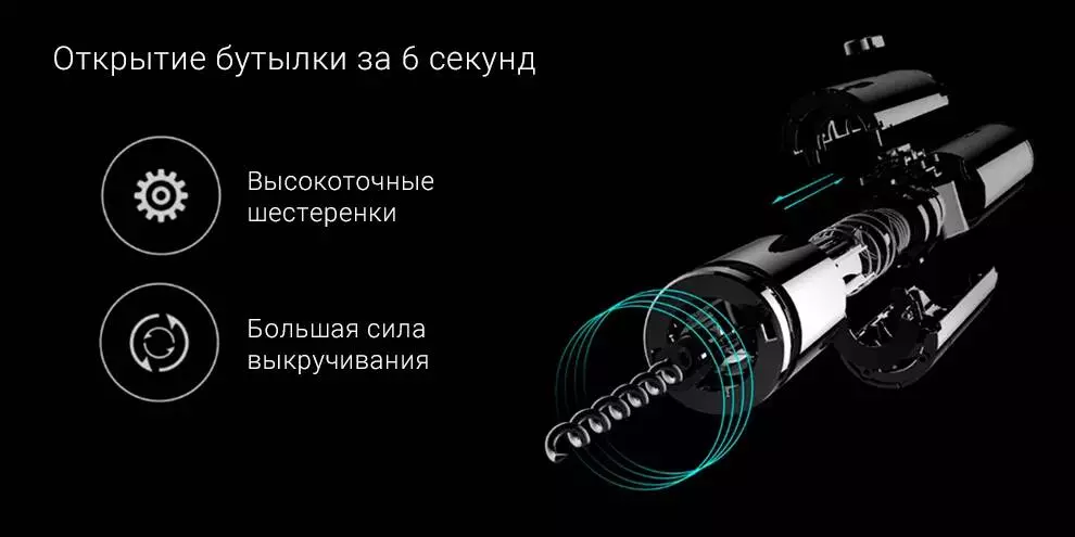 Штопор Huo Hou Mini Electric Wine Opener HU0154 - фото 2