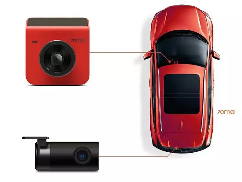 Видеорегистратор 70mai Dash Cam Pro Plus A400 + Rear Cam RC09, 2 камеры - фото 5 Видеорегистратор 70mai Dash Cam Pro Plus A400 + Rear Cam RC09, 2 камеры - фото 5