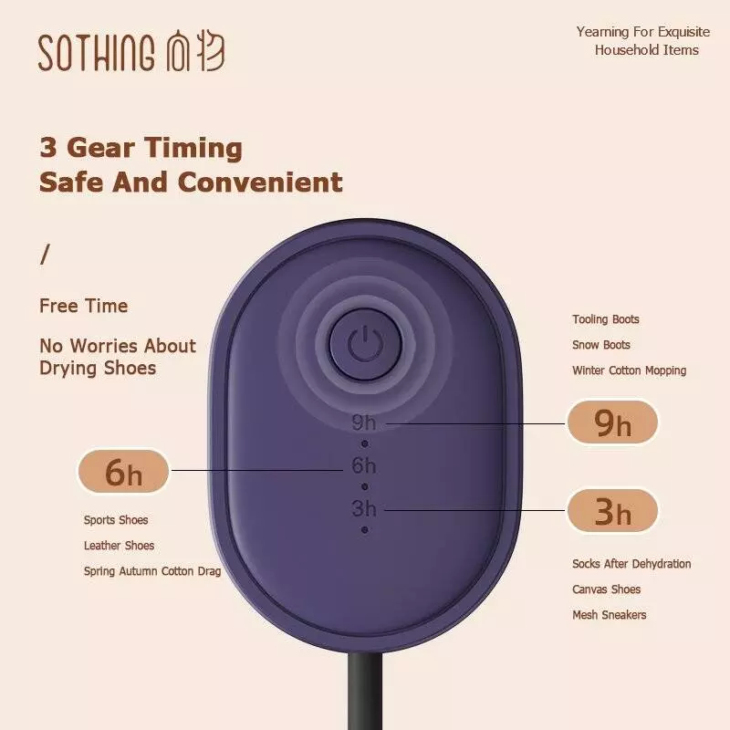 Сушилка-раздвижная для обуви Sothing Zero-Shoes Dryer With Timer (DSHJ-S-2111) - фото 5 Сушилка-раздвижная для обуви Sothing Zero-Shoes Dryer With Timer (DSHJ-S-2111) - фото 5
