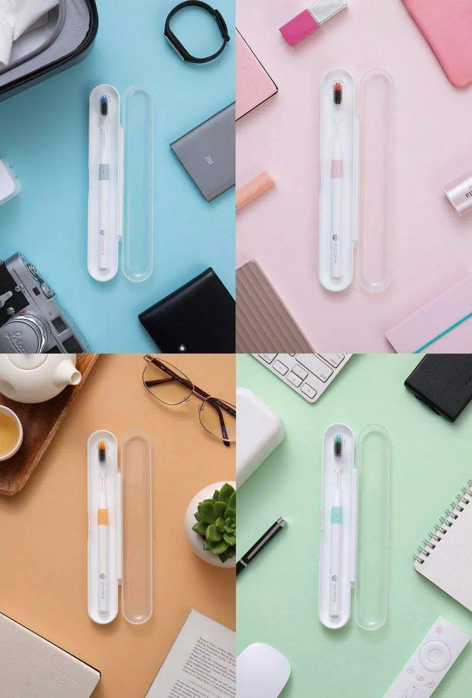 Набор зубных щеток Xiaomi Doctor·B Support Bass Method (4 шт) - фото 10 Набор зубных щеток Xiaomi Doctor·B Support Bass Method (4 шт) - фото 10