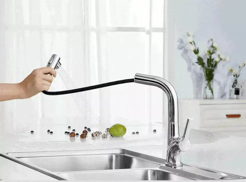 Смеситель с выдвижным изливом Xiaomi Diiib Large White Removable Kitchen Faucet (DXCF005) - фото 4 Смеситель с выдвижным изливом Xiaomi Diiib Large White Removable Kitchen Faucet (DXCF005) - фото 4