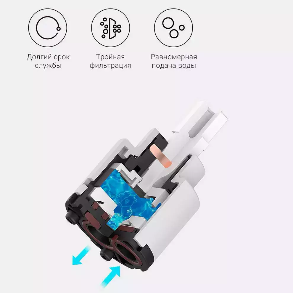 Смеситель с выдвижным изливом Xiaomi Diiib Large White Removable Kitchen Faucet (DXCF005) - фото 5 Смеситель с выдвижным изливом Xiaomi Diiib Large White Removable Kitchen Faucet (DXCF005) - фото 5