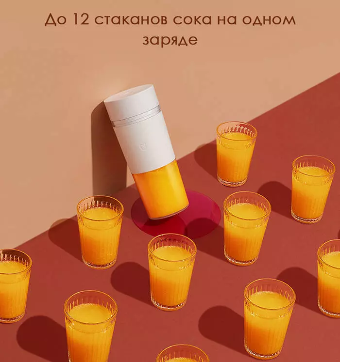 Портативная соковыжималка блендер Xiaomi Mijia Portable Juicer Cup (300ml) MJZZB01PL - фото 7 Портативная соковыжималка блендер Xiaomi Mijia Portable Juicer Cup (300ml) MJZZB01PL - фото 7