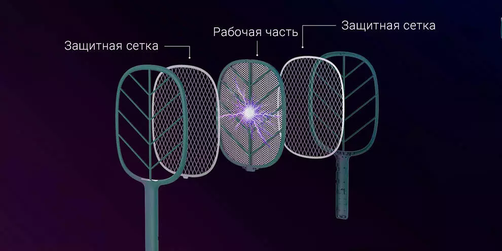 Электрическая мухобойка Solove P2 Electric Mosquito Swatter - фото 4 Электрическая мухобойка Solove P2 Electric Mosquito Swatter - фото 4