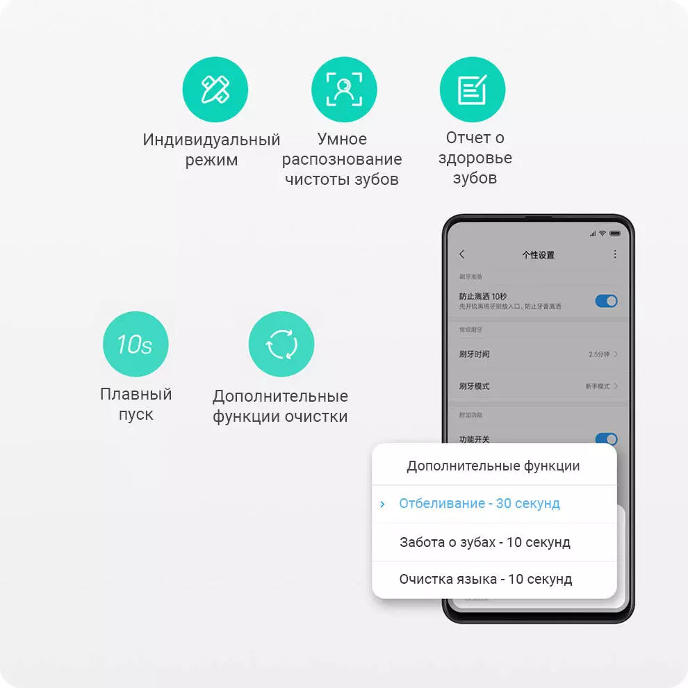 Электрическая зубная щетка Xiaomi Mijia T500 - фото 5 Электрическая зубная щетка Xiaomi Mijia T500 - фото 5