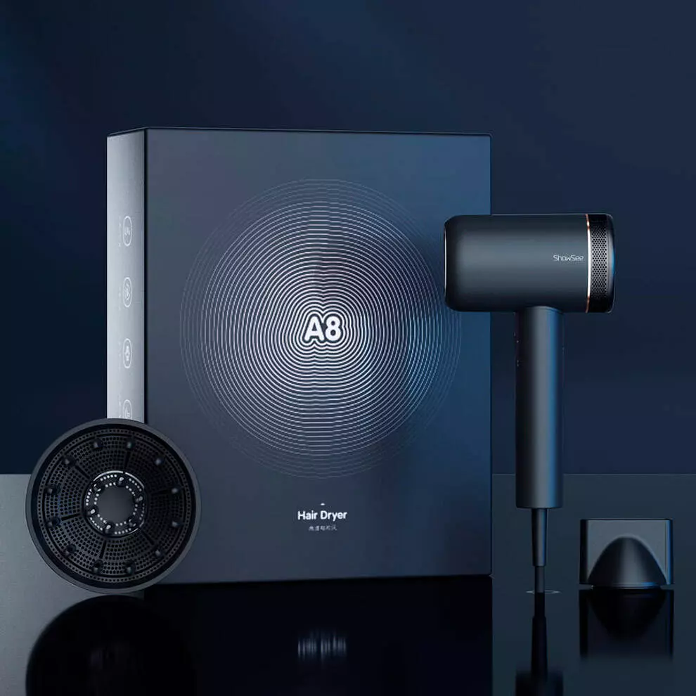 Фен Xiaomi Showsee Hair Dryer Star Shining A8-R - фото 4 Фен Xiaomi Showsee Hair Dryer Star Shining A8-R - фото 4