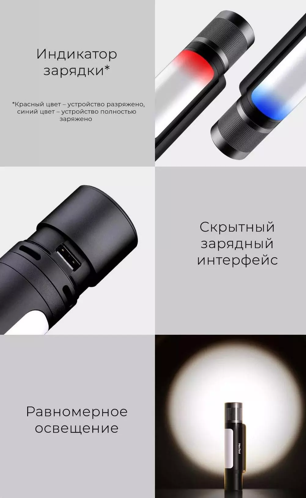 Фонарь NexTool Outdoor 12 in 1 Thunder Music Flashlight (NE20161) - фото 12 Фонарь NexTool Outdoor 12 in 1 Thunder Music Flashlight (NE20161) - фото 12
