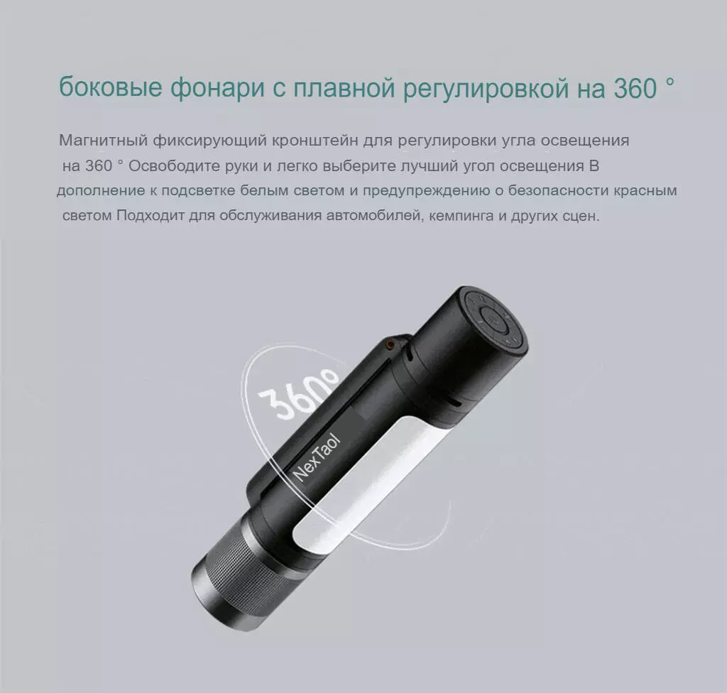 Фонарь NexTool Outdoor 12 in 1 Thunder Music Flashlight (NE20161) - фото 6 Фонарь NexTool Outdoor 12 in 1 Thunder Music Flashlight (NE20161) - фото 6
