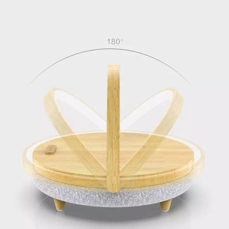 Колонка с функцией беспроводной зарядки EZVALO Wireless Charger Music Lamp (белый мрамор) (LYYD01) - фото 8 Колонка с функцией беспроводной зарядки EZVALO Wireless Charger Music Lamp (белый мрамор) (LYYD01) - фото 8