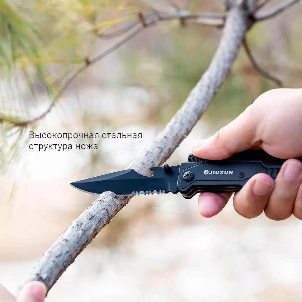 Мультитул Jiuxun Tools Ninety Outdoor Folding Knife 7 IN 1 - фото 2 Мультитул Jiuxun Tools Ninety Outdoor Folding Knife 7 IN 1 - фото 2