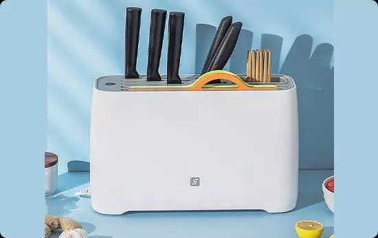 Подставка для ножей и столовых приборов с УФ стерилизацией Xiaomi Five Smart Knife Plates For Sterilization Rack (YSXDJ001HJ) - фото 4 Подставка для ножей и столовых приборов с УФ стерилизацией Xiaomi Five Smart Knife Plates For Sterilization Rack (YSXDJ001HJ) - фото 4