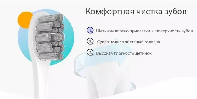 Сменные насадки для зубной щетки Amazfit Oclean P2P (2 шт) - фото 2 Сменные насадки для зубной щетки Amazfit Oclean P2P (2 шт) - фото 2
