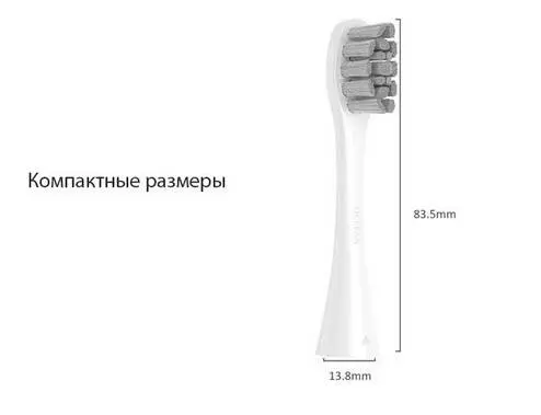 Сменные насадки для зубной щетки Amazfit Oclean P2P (2 шт) - фото 6 Сменные насадки для зубной щетки Amazfit Oclean P2P (2 шт) - фото 6