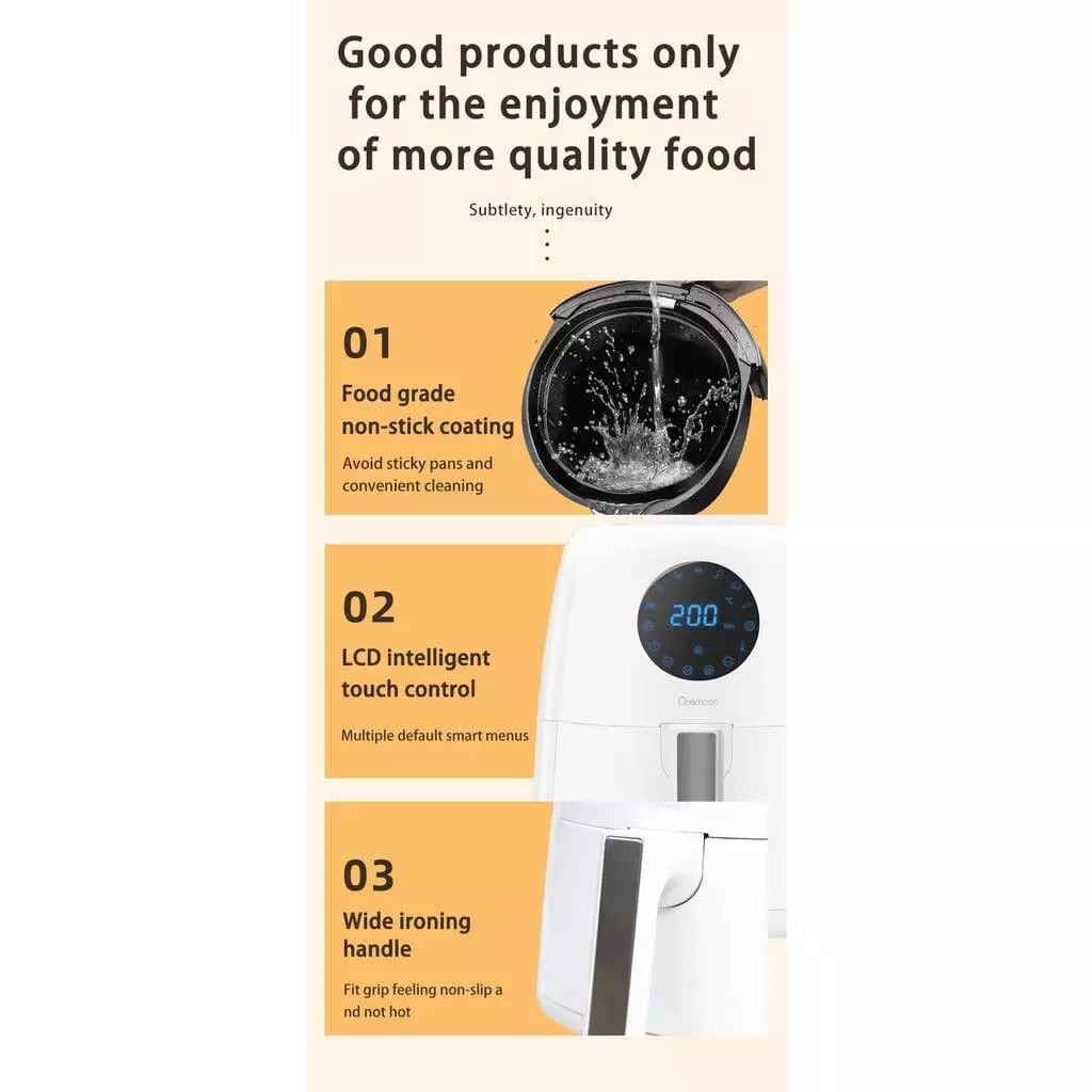 Фритюрница Xiaomi Onemoon Small Moon Air 3.5L (OA5) - фото 8 Фритюрница Xiaomi Onemoon Small Moon Air 3.5L (OA5) - фото 8