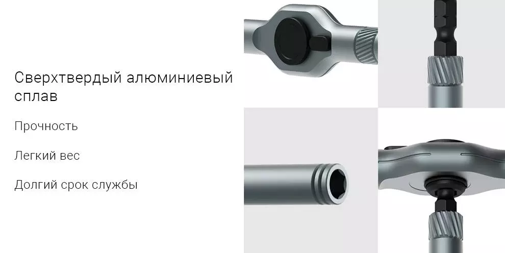 Набор инструментов Xiaomi Mijia DUKA 24 In 1 RS1 Multipurpose Ratchet Screwdriver Set (24 предм.) - фото 5 Набор инструментов Xiaomi Mijia DUKA 24 In 1 RS1 Multipurpose Ratchet Screwdriver Set (24 предм.) - фото 5