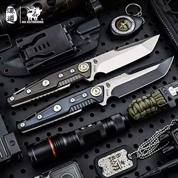 Нож раскладной HX OUTDOORS Heavy Armor DC53 Full Tang Camping Hunting Army Survival Tourist Knife - фото 4 Нож раскладной HX OUTDOORS Heavy Armor DC53 Full Tang Camping Hunting Army Survival Tourist Knife - фото 4