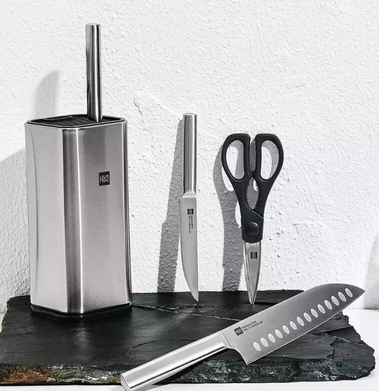 Купить Набор Huo Hou Stainless Steel Kitchen Knife Set (4 ножа и ножницы с подставкой) (HU0095) - фото 1 Купить Набор Huo Hou Stainless Steel Kitchen Knife Set (4 ножа и ножницы с подставкой) (HU0095) - фото 1