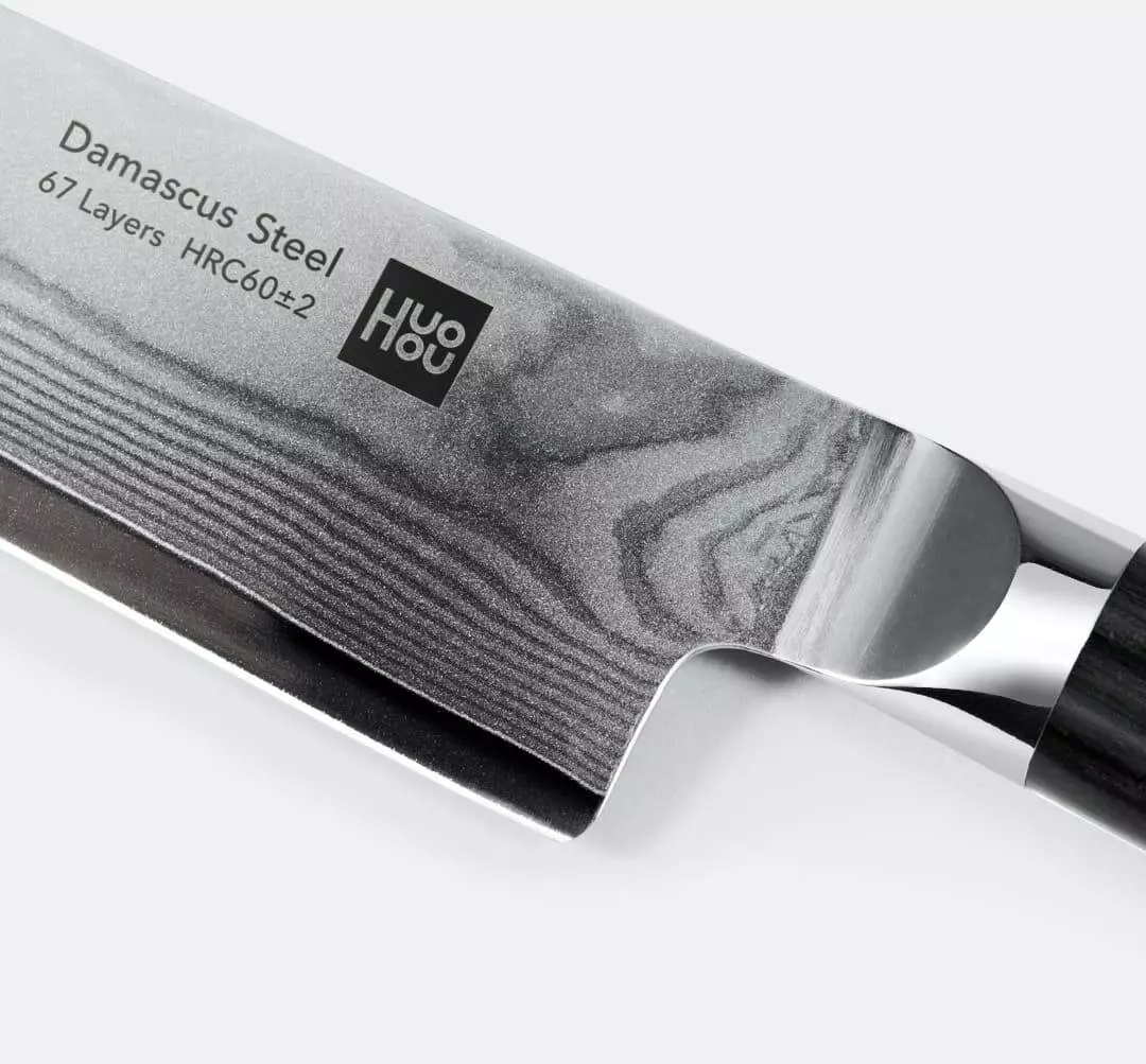 Набор ножей из дамасской стали Huo Hou Set of 5 Damascus Knife Sets (4 ножа с подставкой) (HU0073) - фото 5 Набор ножей из дамасской стали Huo Hou Set of 5 Damascus Knife Sets (4 ножа с подставкой) (HU0073) - фото 5